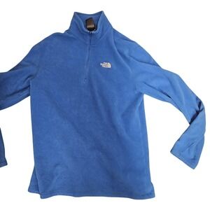 North Face Pullover Mens Large Fleece Half Zip Outdoor Hiking Sweater Jacket